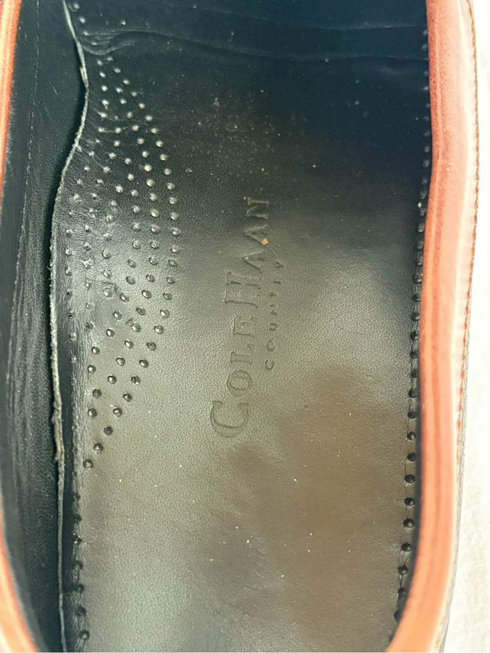 Cole Haan Brown and Black Tassel Kiltie Loafers